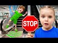 Learn Escalator Safety Rules at the Mall with Vania Mania Kids
