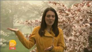 Laura Tobin Kew Gardens GMB Weather 2017 04 03