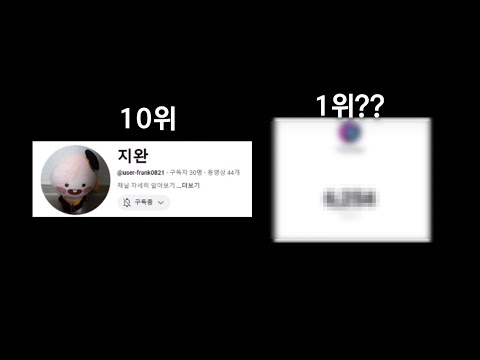 켈팝 제국&크루 멤버 구독자 순위 TOP 10