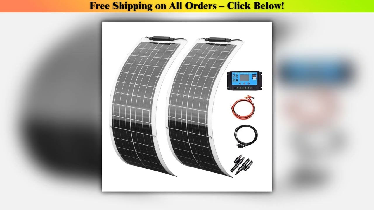 50W 100W 12V flexible solar panel 150w 200w solar panel caravan van Upgraded 10A /20A Solar Charge