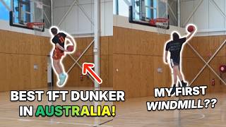 INSANE Dunk Session w/ JackarooDunks! My First Windmill