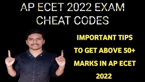 AP ECET 2022 EXAM CHEAT CODES| IMPORTANT CHEAT CODES AND ANALYSIS TO GET 50+ PASS MARKS IN AP ECET|