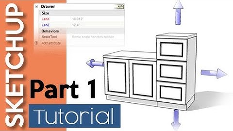 Sketchup DYNAMIC COMPONENTS Kitchen 1/2