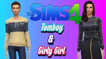 THE SIMS 4: Tomboy & Girly Girl - Opposite Twins Challenge