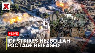 IDF Strike Footage LIVE : Israel shares video showing destruction of Hezbollah targets | NewsX World