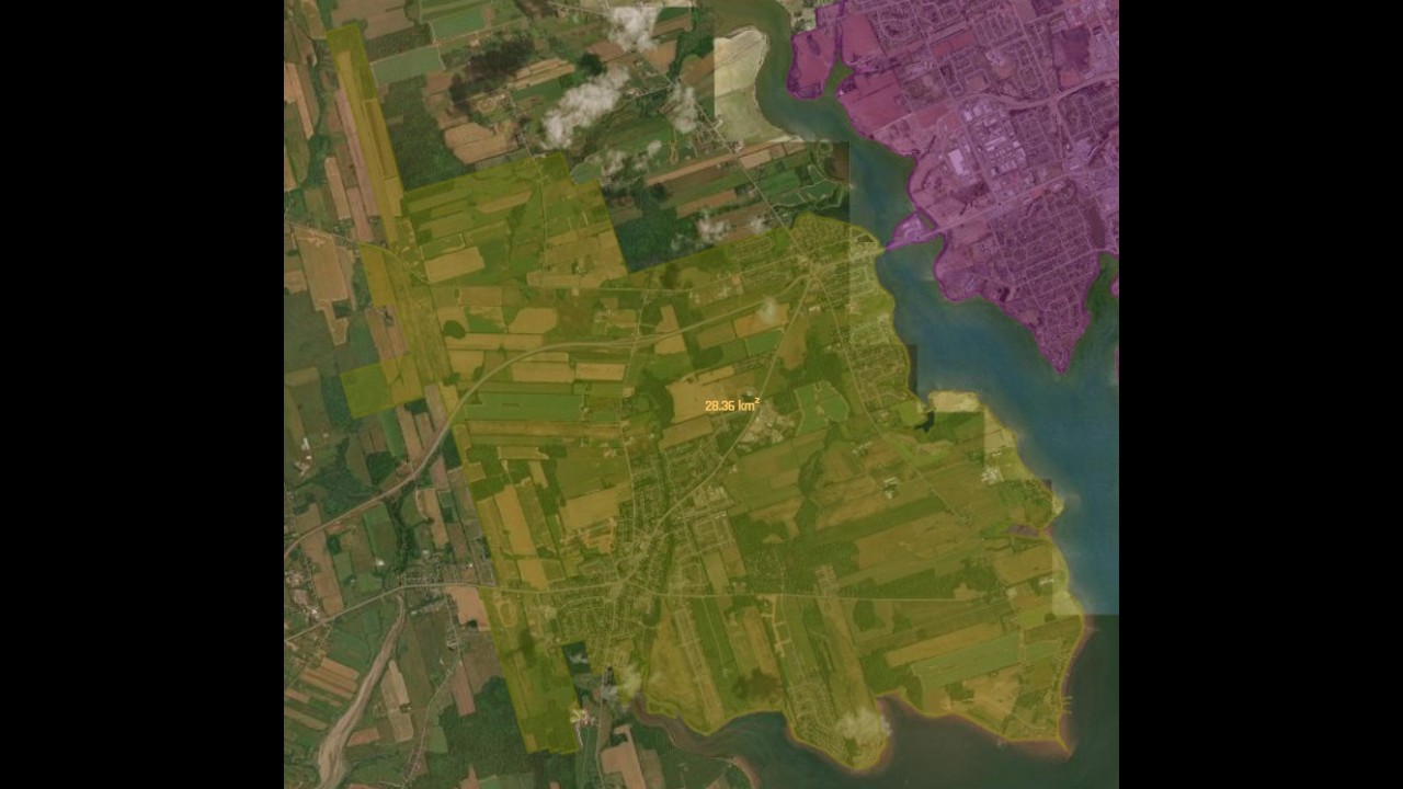 Cornwall, Prince Edward Island Measurement