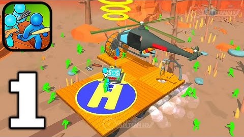 WaZombie Raft - Gameplay Walkthrough Part 1 Tutorial Survive (Android,iOS)