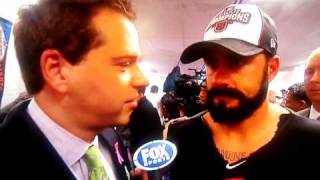 Brian Wilson--Interview after closing out an NLCS Game