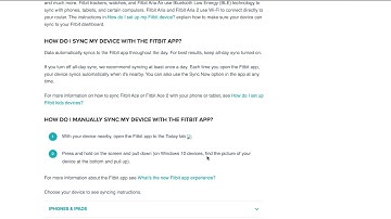 How to SYNC FITBIT?