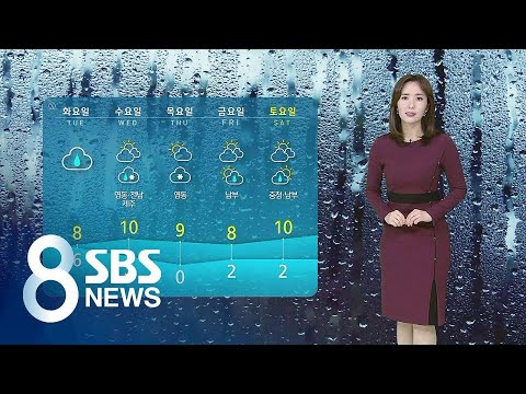 [날씨] 포근한 한낮 '전국 15도'…밤부터 빗방울 / SBS