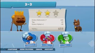 Overcooked 2 Gameplay for PS4, PS5 [Kitchen 3-3]