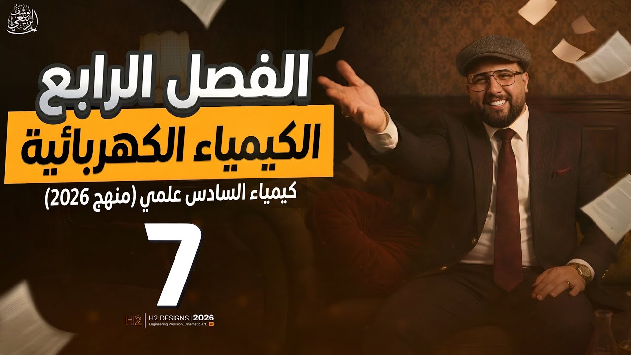 المحاضرة السابعة-الفصل الرابع-الكيمياء الكهربائية -العلاقةبين طاقة كبس وجهدخلية -سادس الاعدادي 2026