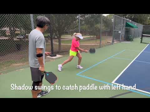 092826 Sallie wanting to work on improving her serving game