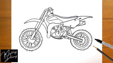 How to Draw a Dirt Bike Easy Step by Step
