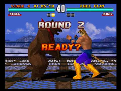 Tekken 3 ( PS1 ) - Kuma - Arcade Mode - Arranged Music ( June 15, 2018 )