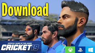 How to download Cricket 19 - Get real Teams - Best Camera Settings screenshot 1