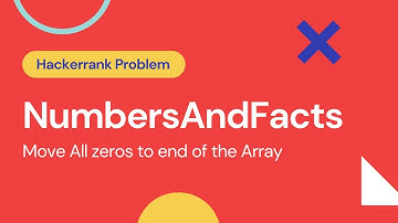 Move all zeros to end of the array | Javascript | Algorithms | Interview Questions | Hackerrank