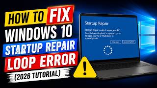How to Fix Windows 10 Startup Repair Loop Error (2026 Tutorial)
