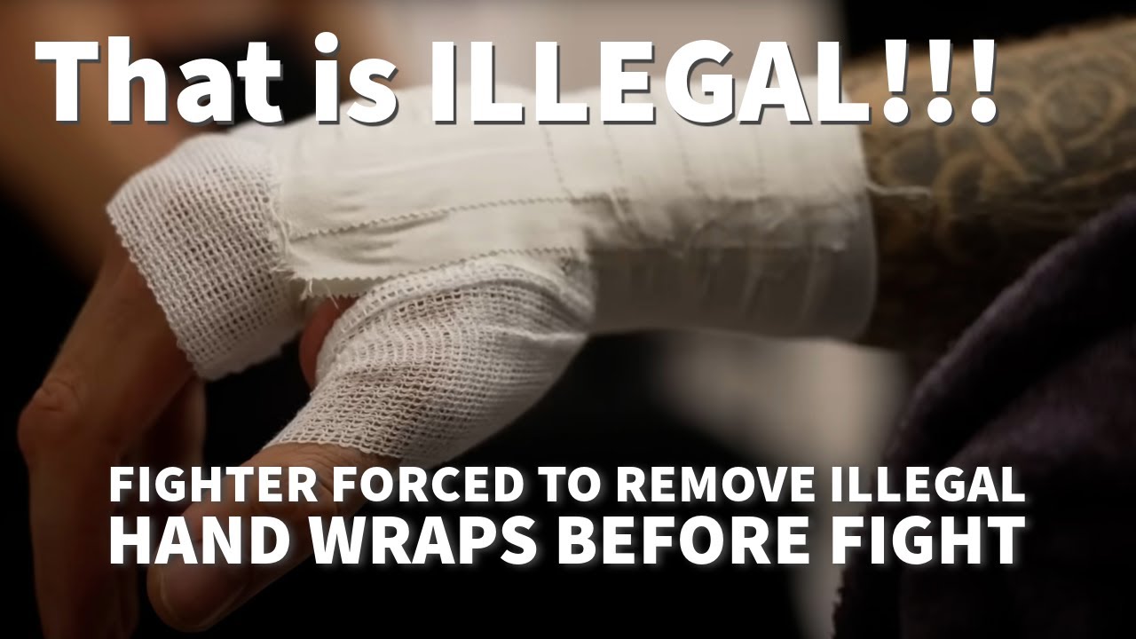 "That is ILLEGAL!" Professional cut man reviews Illegal hand wraps.