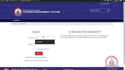 How to Log into UEW LMS for the First Time
