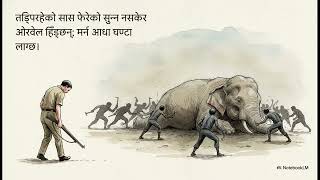 Shooting an Elephant Video Summary for students in nepali ( AI Generate videos ) only for students