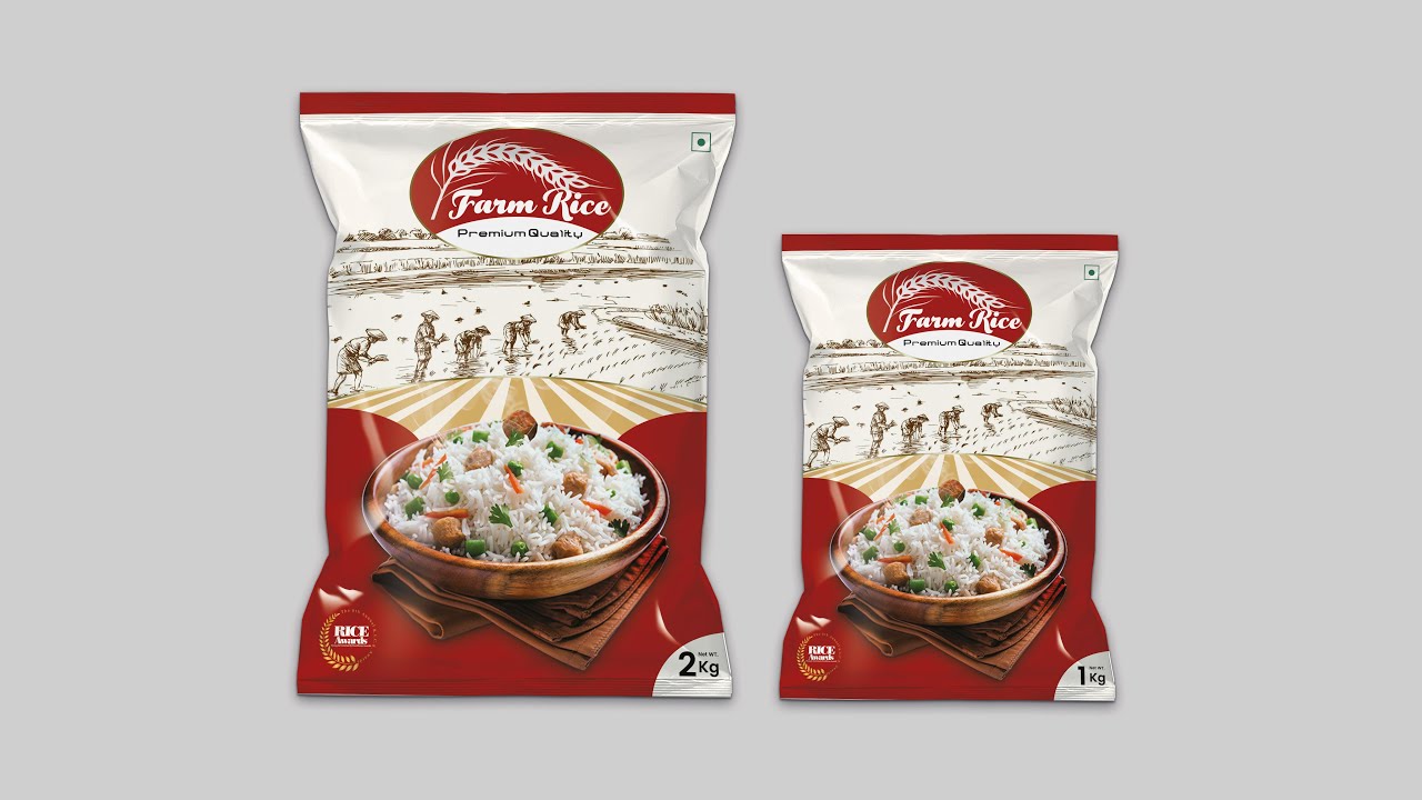 rice bag design | Jewelry packaging design, Packaging mockup, Free  packaging mockup