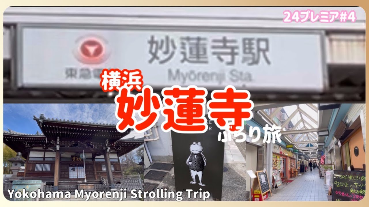 【ぶらり旅】横浜 妙蓮寺駅 池畔商店街 朝から混むお肉屋さん　yokohama vlog　