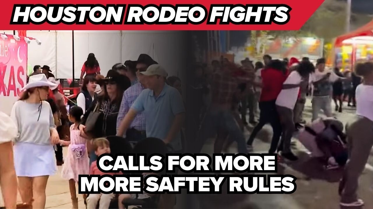 Houston Rodeo Riot RodeoHouston ramps up security after fights broke out at carnival - YouTube