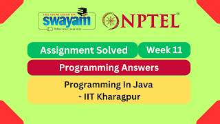 Programming In Java Week 11 | Programming Assignment | My Swayam | #nptel #nptel2026 #myswayam
