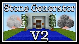 Minecraft Tutorial : Auto "Cobble & Stone"  Generator V2 (Super Fast)