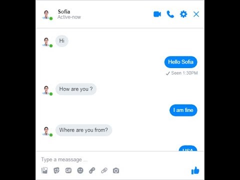 Facebook fake chat messages
