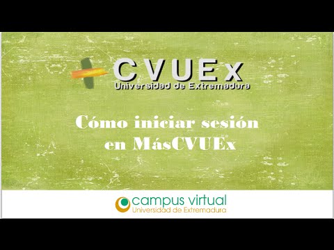 Iniciar sesión en MásCVUEx