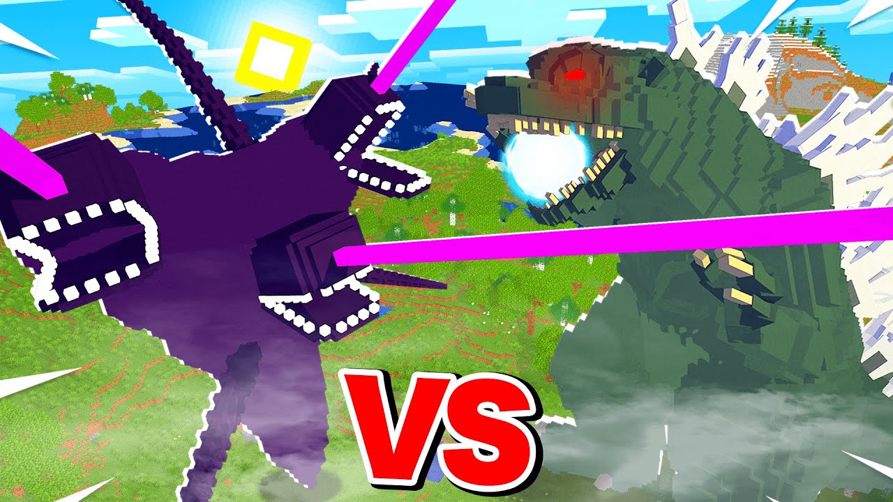 Wither Storm Vs Godzilla Minecraft Youtube