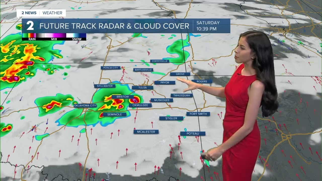 Showers and Storms Overnight - YouTube