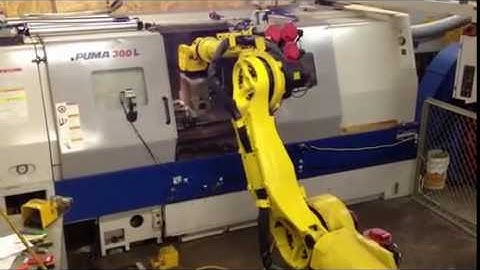 Amco Robot Lathe Cell