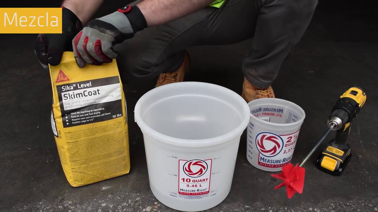 Sika Level SkimCoat Application Spanish - YouTube