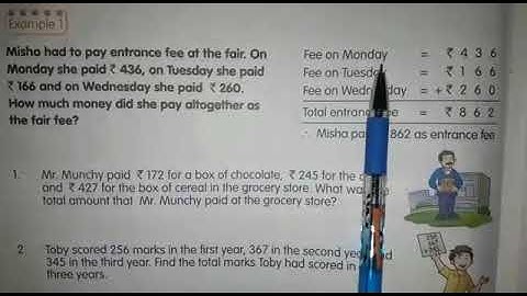 Addition(with carryover) word problems Part-1