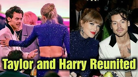 Taylor Swift and Harry Style reunited during 2023 grammys putting hand on her ex