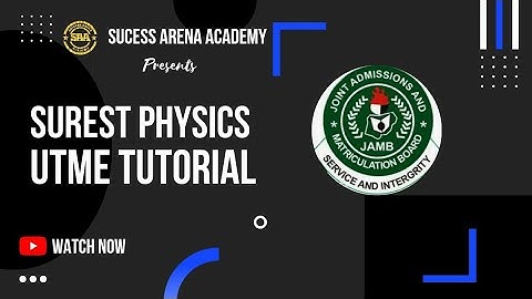 PHYSICS TUTORIAL UTME |SCALAR AND VECTORS