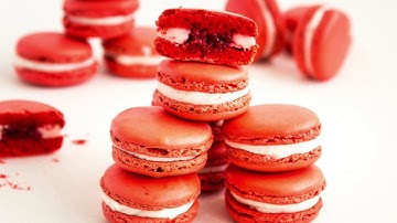 Raspberry French Macarons | How to make French Macarons | No-fail Recipe