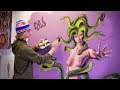 HOW TO PAINT A MURAL - Sexy Medusa Character