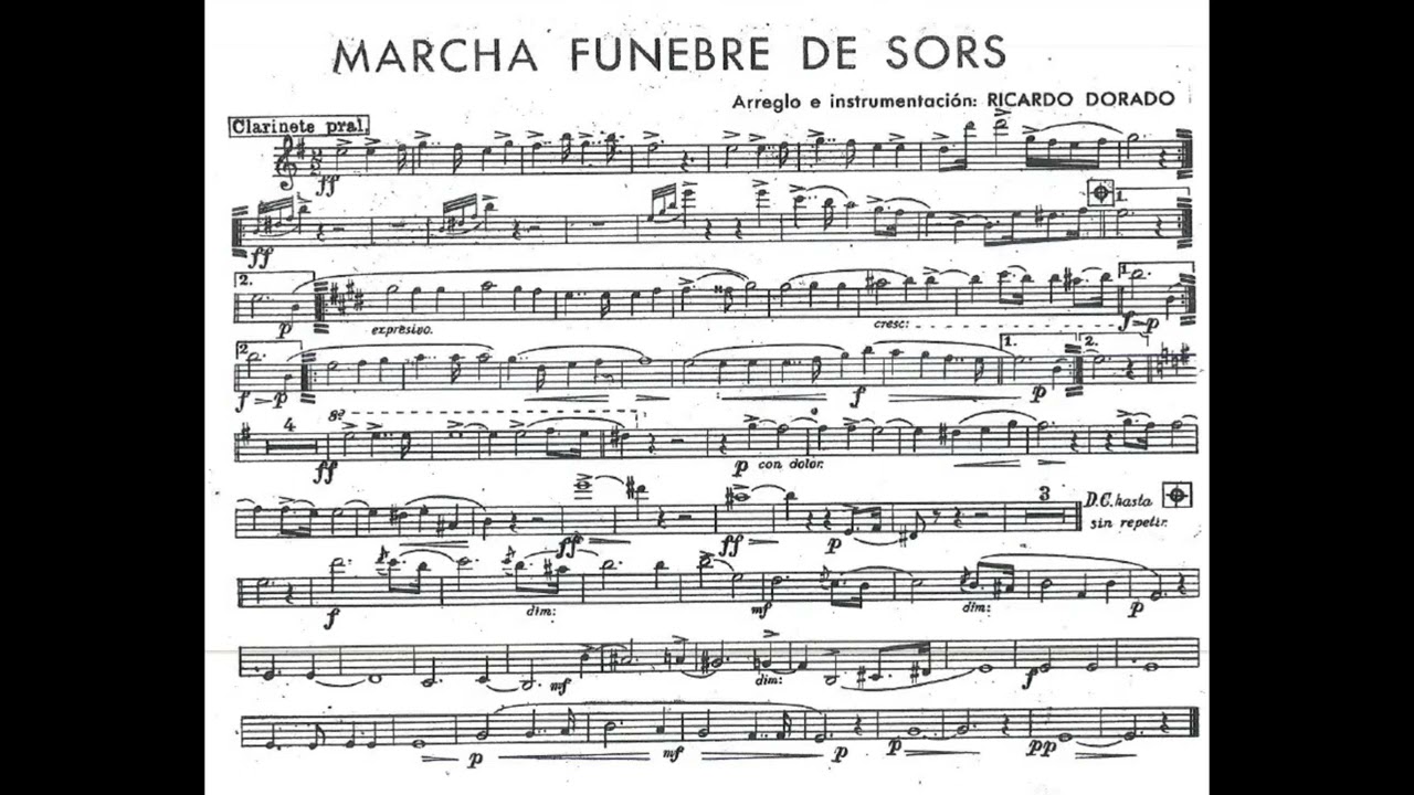 Marcha funebre de Sors - Fernando Sor (Elab per banda di R.Dorado)