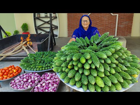 Karela Cooked In Our Traditional Style | Bitter Gourd Recipe | Village Cooking Recipe