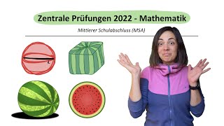 🚀🚀🚀 ZP 10 Mathe 2022 Aufgabe WASSERMELONE | Abschlussprüfung Mathe Realschule Körper Lösung