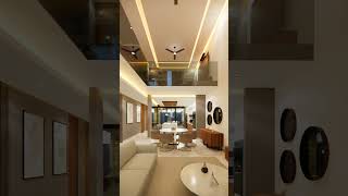 DISEÑO CON DOBLE ALTURA 😍😍😍 #casamoderna #doblealtura #arquiteturadeinteriores