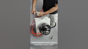 High-speed pneumatic chuck,pneumatic rotary collet. #automobile #cncmill #tools #automatic #machine