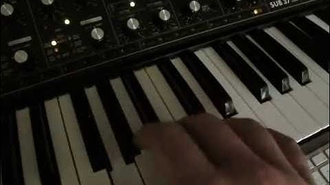 Moog Sub 37 HQ Stereo Audio demo