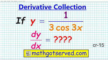How to differentiate 1/3cos 3x Derivative Differentiation Collection Chain Rule CR9 AP Calculus