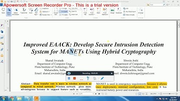 IEEE 2017-2018 JAVA PROJECTS Improved EAACK Develop Secure Intrusion Detection