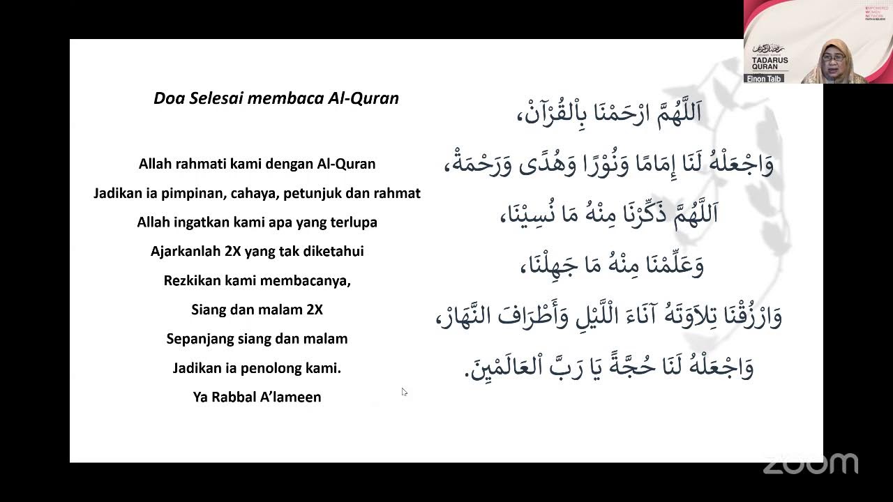 JUZUK 18- TADARUS LIVE ONE DAY ONE JUZ